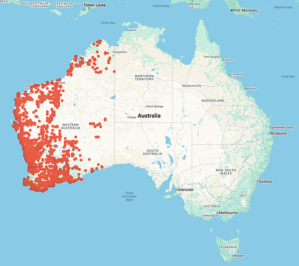 collecting locality map for 'Demarz, H.'